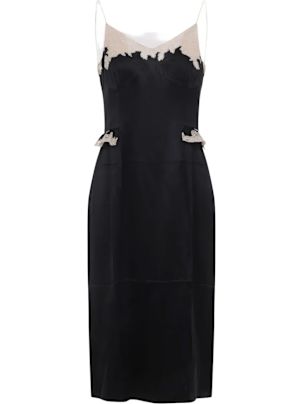 black prada dress Prada // Black Ruched Sleeveless Dress – VSP Consignment main image 0