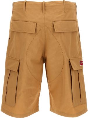 【SATIIIZ】Elkan Track Cargo Bermuda Pants Kenzo Cargo Workwear Shorts | italist
