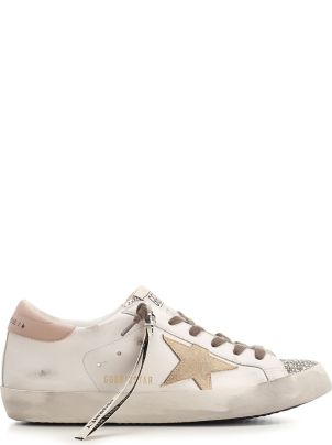 国内発☆送関込【Golden Goose】 SuperStar Beige スニーカー Golden Goose White And Beige 'super Star' Sneakers | italist
