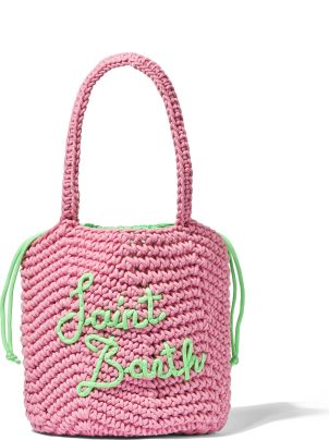 MC2 Saint Barth Vanity White And Pink Inflatable Shoulder Bag for