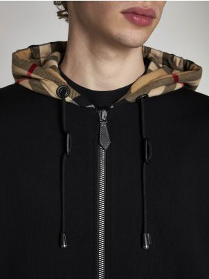【関税込み】BURBERRY SAMUEL' HOODIE Burberry Samuel Cotton Zip-up Hoodie | italist