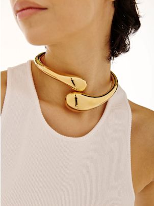ネックレス・ペンダント FEDERICA TOSI FW25 CHOKER TUBE GOLD (FT24CK01 GOLD18) CHOKER TUBE GOLD – FEDERICA TOSI