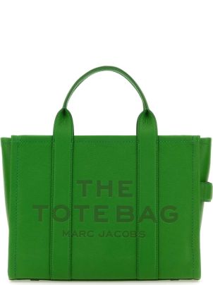Marc Jacobs Green Leather Medium The Tote Bag Handbag