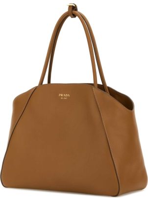 トートバッグ PRADA Caramel Leather Shopping Bag Prada Caramel Leather Shopping Bag | italist
