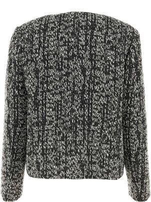 ジャケット LANVIN Two-Tone Tweed Blazer Lanvin Two-tone Tweed Blazer | italist