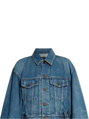YSL ジャンパー Saint Laurent 80s Vintage Blue Denim Jacket | italist
