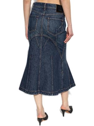 【送料&関税込】SportMax Casa Flared Denim Midi Skirt SportMax Casa Flared Denim Midi Skirt | italist