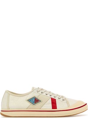 【関税&送料込】Bottega Veneta Ivory Canvas Eliot Sneakers Bottega Veneta Ivory Canvas Eliot Sneakers | italist, ALWAYS