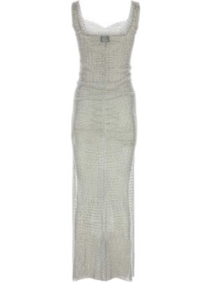 ワンピース SANTA BRANDS FW23 Silver chain l long dress (SBFWSS S) Santa Brands Maxi Slits Sundress in Silver | FWRD