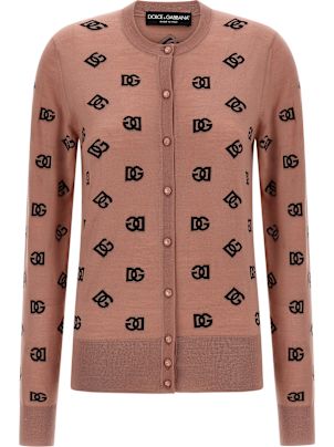 DOLCE & GABBANA ベージュ カーディガンニット Dolce & Gabbana Cardigan Dg | italist