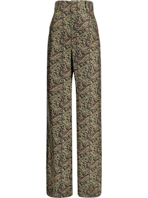 パンツ Saint Laurent PAISLEY PRINT TWILL PANTS Saint Laurent Paisley Print Pants | italist