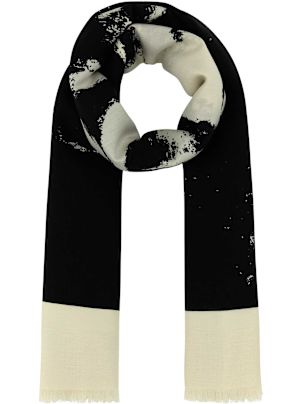 Alexander McQueen Ivory Silk Blend Scarf | italist
