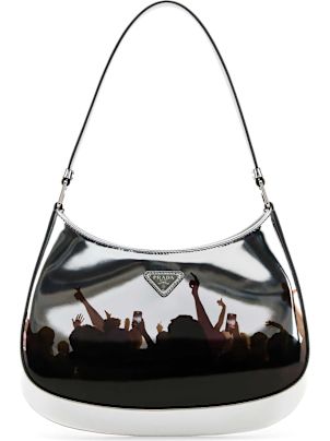 トートバッグ PRADA Silver Leather Cleo Shoulder Bag Prada Silver Leather Cleo Shoulder Bag | italist