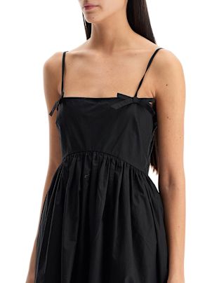 Ganni Cotton Poplin Strap Dress | italist