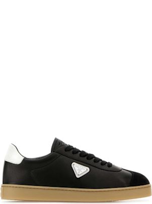 スニーカー PRADA Black Napa Leather Sneakers Black Downtown Nappa Leather Sneakers | PRADA