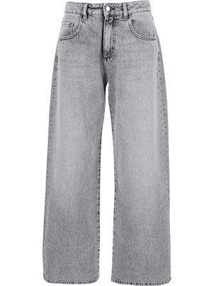 デニム・ジーパン ICON DENIM Women Denim Pants POPPYGR1004 Grey グレー（灰色）系 ICON (アイコン) デニム・ジーパン(レディース