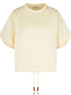 【送料&関税込】Moncler over Ivory Cotton T-shirt Moncler 'over' Ivory Cotton T-shirt | italist