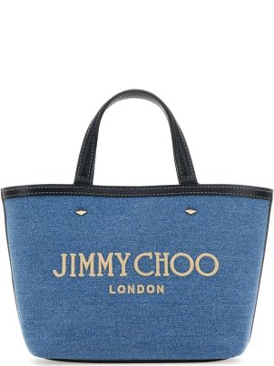 Jimmy★Choo(セールで探してた)日本完売HELIA/Denim/Tote/S Jimmy Choo Denim Mini Marli Handbag | italist