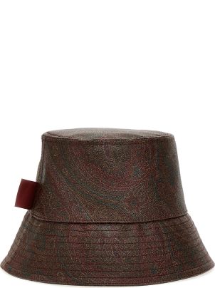【送料&関税込】Etro Black Version Paisley Bucket Hat In Red Etro Black Version Paisley Bucket Hat In Red | italist
