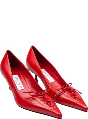 ◆正規品・新品◆Jimmy Choo Stevie Decollete' 50 Stevie 50 | Black Patent Leather Pumps | JIMMY CHOO