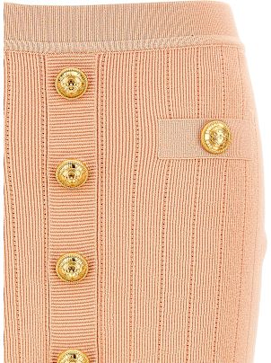ミニスカート BALMAIN SS25 'Chiocciola' skirt (EF1LB290KB07 0LB) Balmain 'chiocciola' skirt available on julian-fashion.com