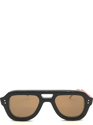 【送料&関税込】Thom Browne UES933A/G0002 Sunglasses - Unise Thom Browne Square - Dark Brown Sunglasses | italist, ALWAYS