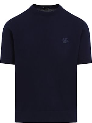 【ETRO】ファイン ジャージー T シャツ 装飾リンク付き Etro Fine Jersey T-shirt With Decorative Linking | italist