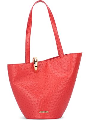 トートバッグ JACQUEMUS SS25 LE BAMBOLA MOYEN (251BA4123000 810) Jacquemus Le Bambola Tote Bag | Black | FARFETCH