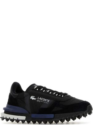 Lacoste Black Fabric And Suede Elite Active Sneakers