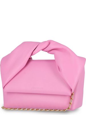J.W. Anderson Twister Pink Leather Bag | italist