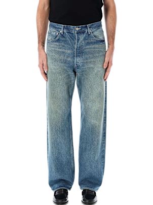 Auralee Selvedge Faded Heavy Denim Wide Pants | italist