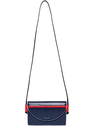 Marni Logo Printed Foldover Top Shoulder Bag | italist