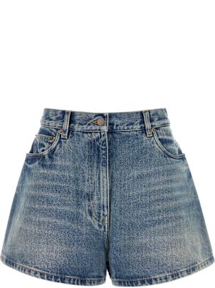 PRADA ロゴパッチデニムショーツ GFP52316PK F0V3N Prada Denim Shorts | italist