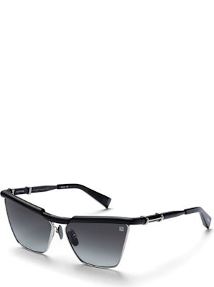 Balmain Victoire - Matte Black / Silver Sunglasses | italist