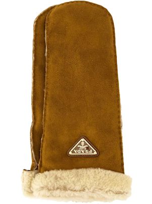手袋 PRADA CARAMEL SUEDE LONG GLOVES Prada Caramel Suede Long Gloves | italist