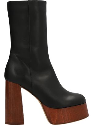 定価80000円ジアボルギーニ LEATHER boots MONKEY BOOTS / SHINKI HIKAKU HORSEBUTT BLACK