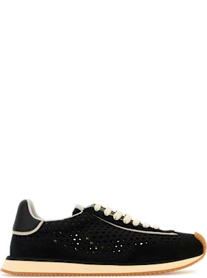 スニーカー Dolce & Gabbana Black fabric sneakers (CS2298A6D45 8B956) SNEAKER BASSA in Black/Silver for Men | Dolce&Gabbana®