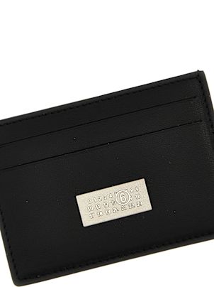 ☆MM6 Maison Margiela☆ Logo Card Holder Black XS54UI0129P48 MM6 Maison Margiela Logo Card Holder | italist