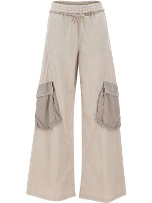 パンツ ICEBERG Woman Pants Beige B1110140 R1A2 Women's Pants Plicated Detail Wide Leg Pants Pant for Women