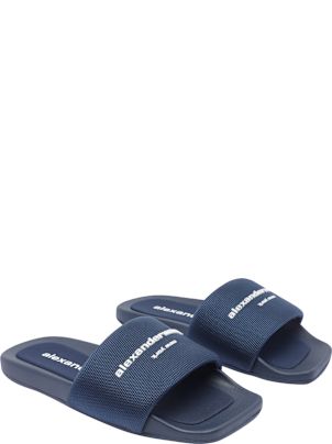 【送料&関税込】Alexander Wang Logo Slide Sandals Alexander Wang AW Logo Platform Slides | Saks Fifth Avenue