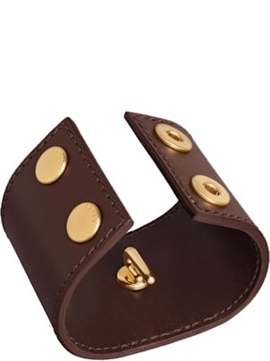 Celine Leather Hair Cuff | italist