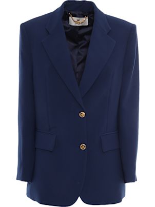 Elisabetta Franchi PA07251E2193 関税送料込 Elisabetta Franchi Contrasting Piping Jacket | Neutrals