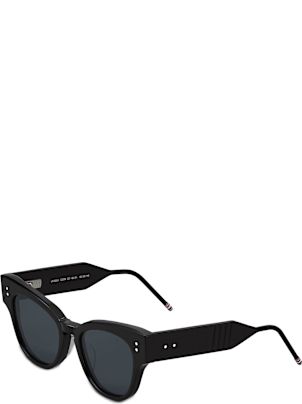 【送料&関税込】Thom Browne Cateye - Shiny Black Sunglasses Thom Browne Cateye - Shiny Black Sunglasses | italist
