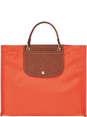 トートバッグ Longchamp SS25 \"CABAS L\" SHOPPING BAG (10306 HGH744) カバ ロンシャン L ショッピングバッグ キャロット