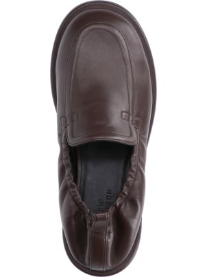 【関税込み】Studio Nicholson バーガンディ Donovan ローファー Studio Nicholson Donovan Loafers | Red | FARFETCH