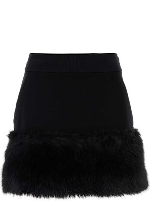 【送料&関税込】Prada Grass Green Suede Mini Skirt Prada Grass Green Suede Mini Skirt | italist