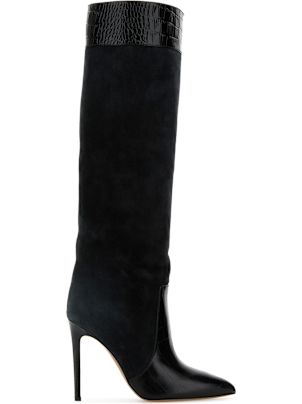 ロングブーツ PARIS TEXAS Slate suede Esther boots Paris Texas 75mm Esther Boots | Neutrals | FARFETCH