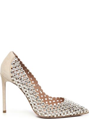 サンダル・ミュール AQUAZZURA FW25 CRYSTAL HOOD SLING BACK 50 (CYPMIDL0 SAT000) Aquazzura Shoes for Women