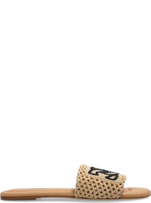 VIP【関税送料無料】希少 CASADEI GOLD FLATS Casadei - Crystal-embellished Metallic Leather Sandals Gold