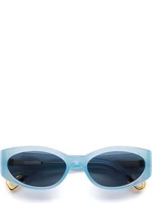 【送料&関税込】Jacquemus Ovalo - Light Blue Sunglasses - Un Jacquemus Ovalo - Light Blue Sunglasses | italist